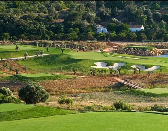 <p>The 18 hole Nick Faldo Golf Course is located close to the village of Amendoeira and it is impressive to play and has the challenges to be a real talking point in the Algarve with so many courses in the region this it is no mean feat. In a modern twist of a traditional recipe, cacti and wild herbs replace the role of heather, attractive oaks and ancient olive trees take the place of a lush woodland, and desert scrub bunkers of crushed limestone replace the Berkshire sandy tracts in a golf course that revels in the classic principles of strategic play.   With strategic play in mind, the course asks for careful positioning to score well. Rocky areas, meandering watercourses, good views to the distant mountains of Monchique, orange groves, all of these give the course its own character.</p>