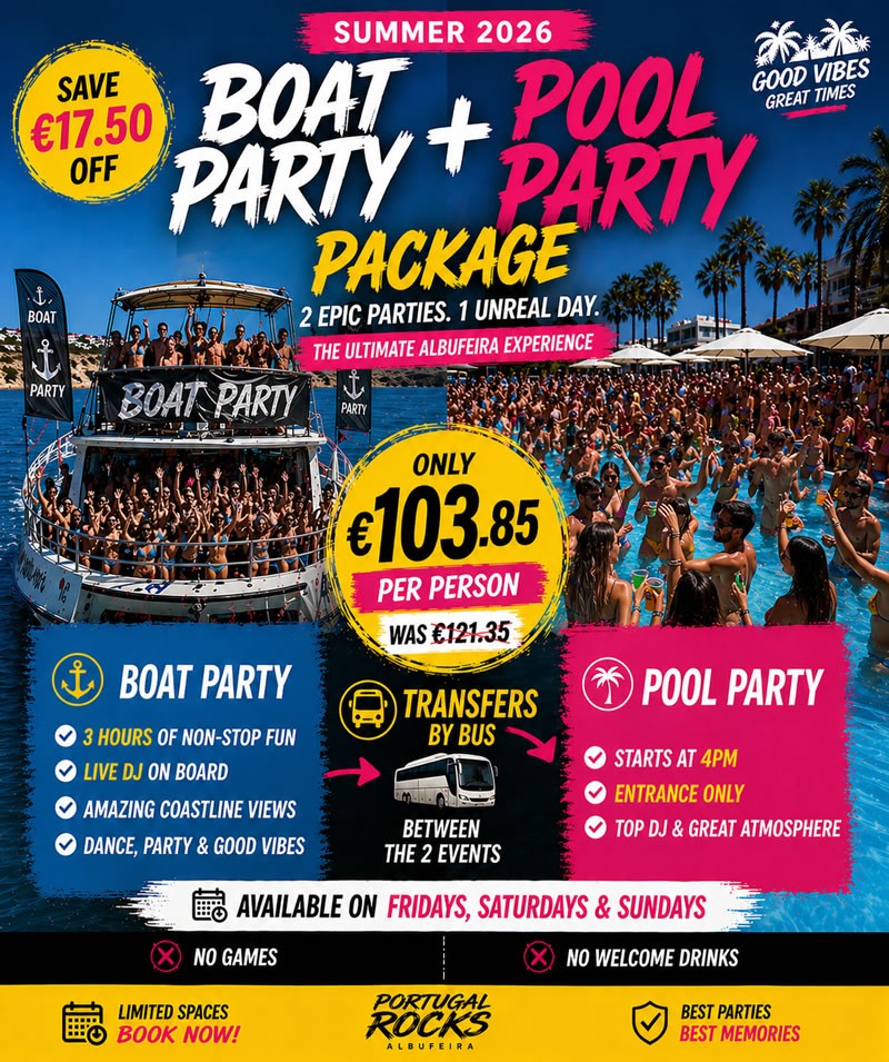 Boat Party, Pool Party & Transfers