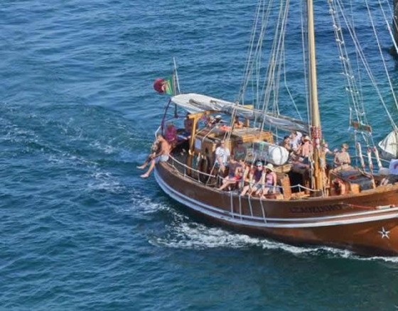 Captain Hook Pirate Cruise in Vilamoura Marina, sail the famous Algarve coastline in an authentic pirate galleon, relax in the sunshine, enjoy a swim and get some great photos