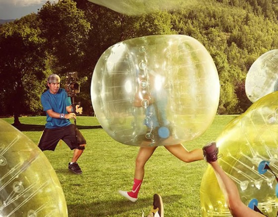 Bubble Football insanity in Lisbon, get the crew together for the funniest kick about you will ever have.