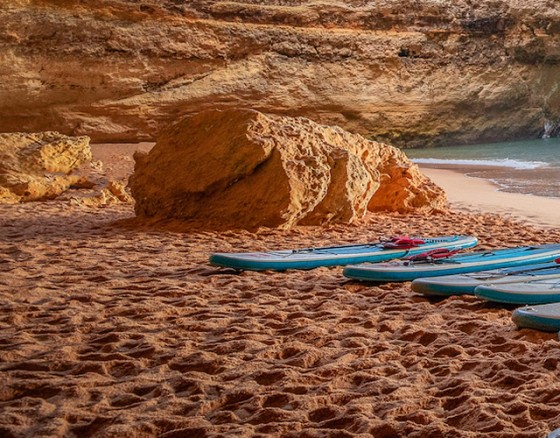 Enjoy a cruise on the Algarve coast to the caves and enjoy playing around on the Kayaks