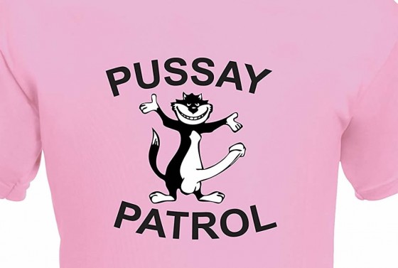 The ultimate pussay patrol stag weekend t-shirt and costume, get all the accessories your group needs for the perfect bachelor weekend. Personalised printing for all your team can be arranged. This t-shirt comes in a variety of sizes and colours, it has a crew cut collar, short sleeves and is 100% cotton.