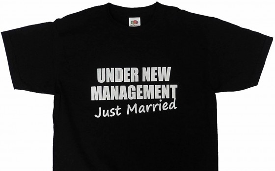So its official you are now under new management, theres no point in denying it, fighting it or arguing with it, you may as well just get the t-shirt and be done with it.